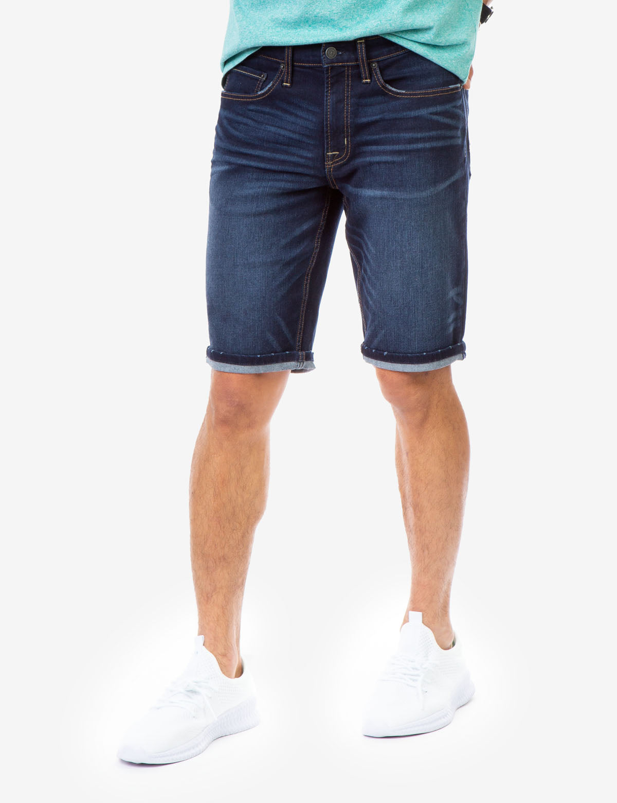 US Polo Assn Men's Slim Fit Denim Shorts with 5 Pockets