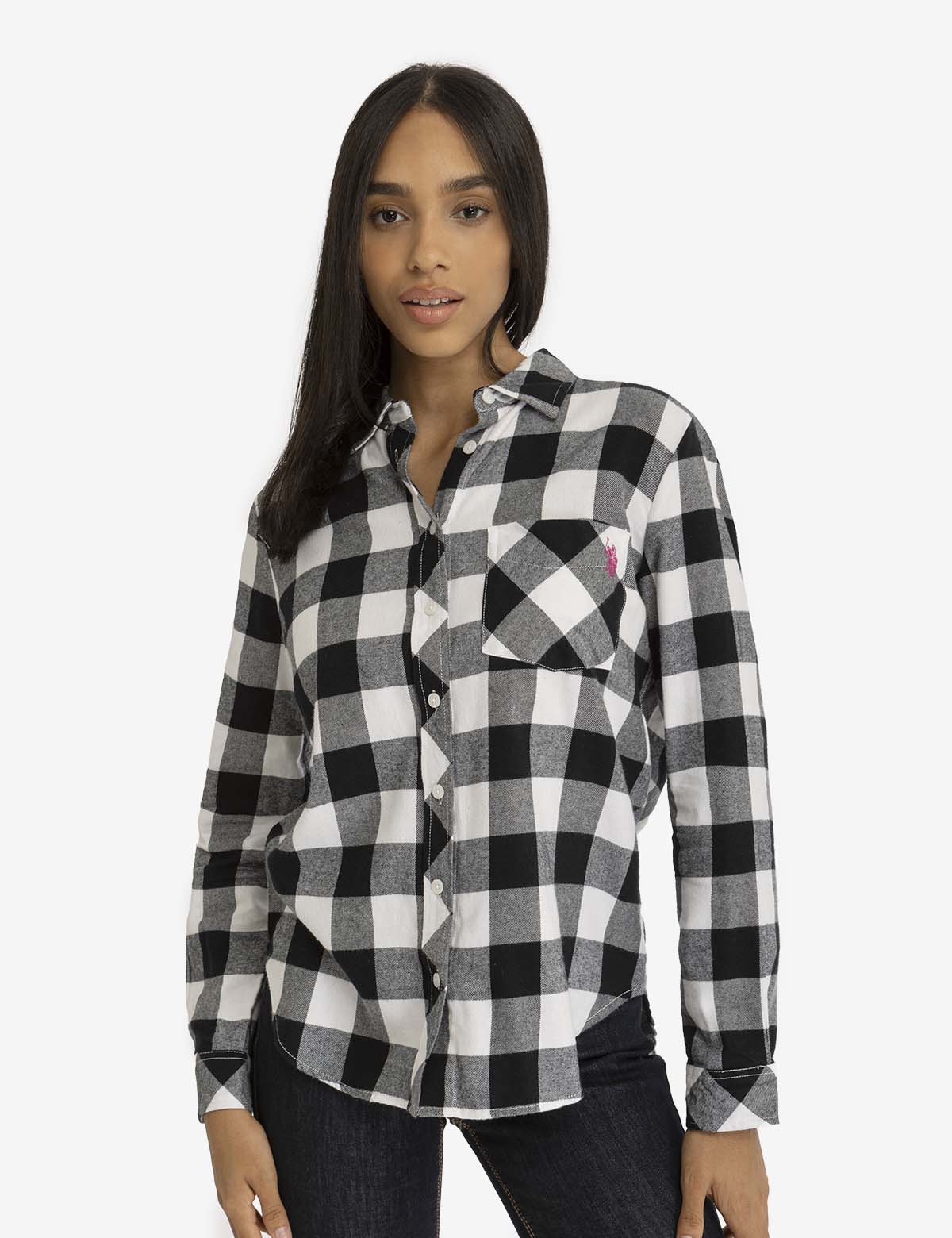Buffalo Plaid Flannel Shirt - Long Sleeve Casual Wear