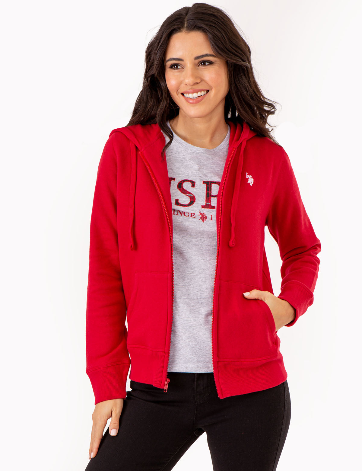 Men's Fleece Full-Zip Hoodie with Logo - Soft & Warm Pullover