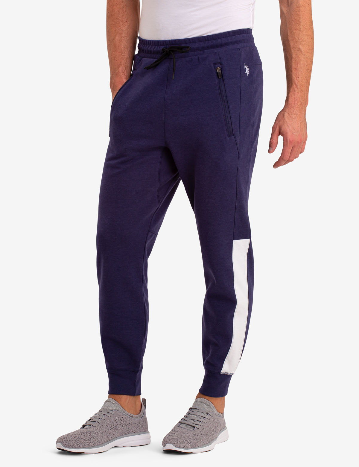 U.S. Polo Assn. Fleece Jogger Pants with Elastic Waist & Drawstring