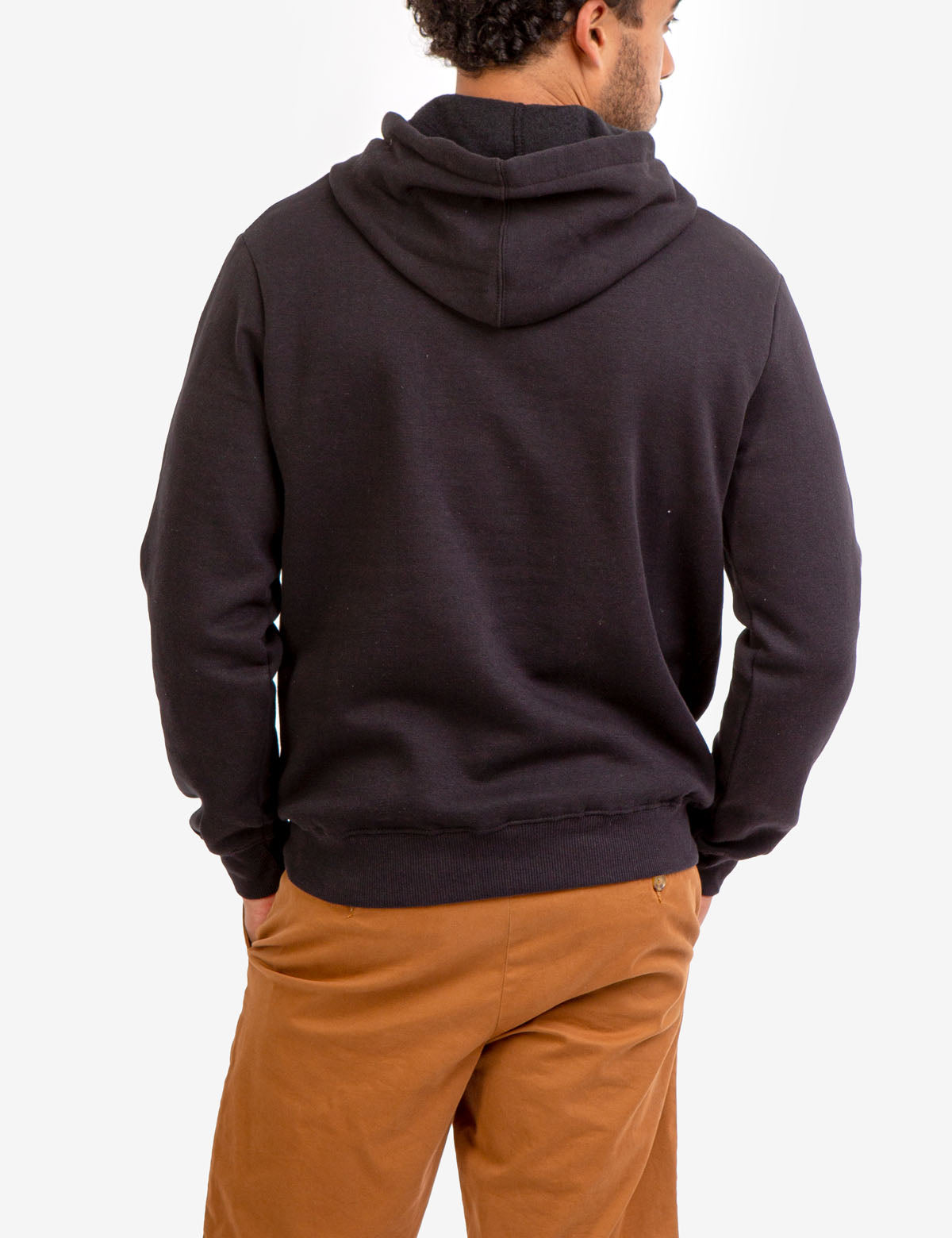 Men's Fleece Hoodie with Embroidered Logo & Kangaroo Pocket