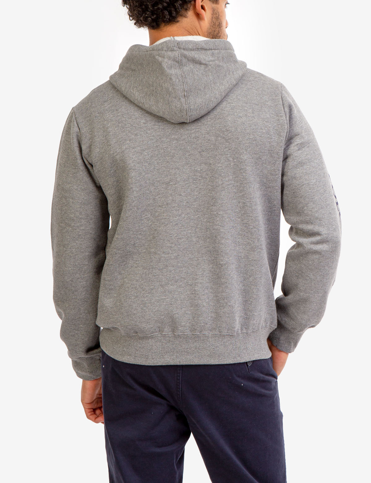 Men's Fleece Hoodie with Embroidered Logo & Kangaroo Pocket