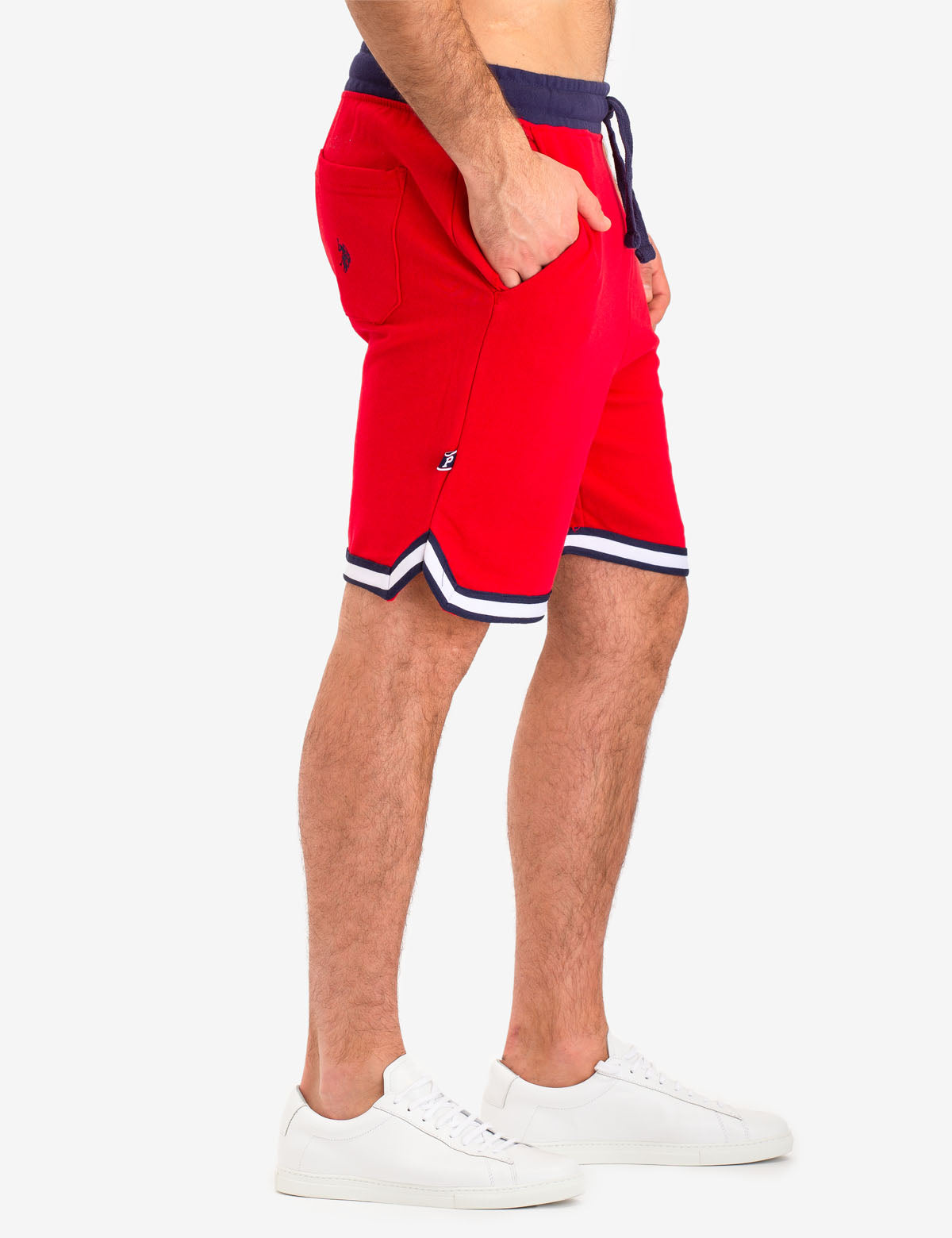 U.S. Polo Assn. French Terry Cotton Shorts with Drawstring