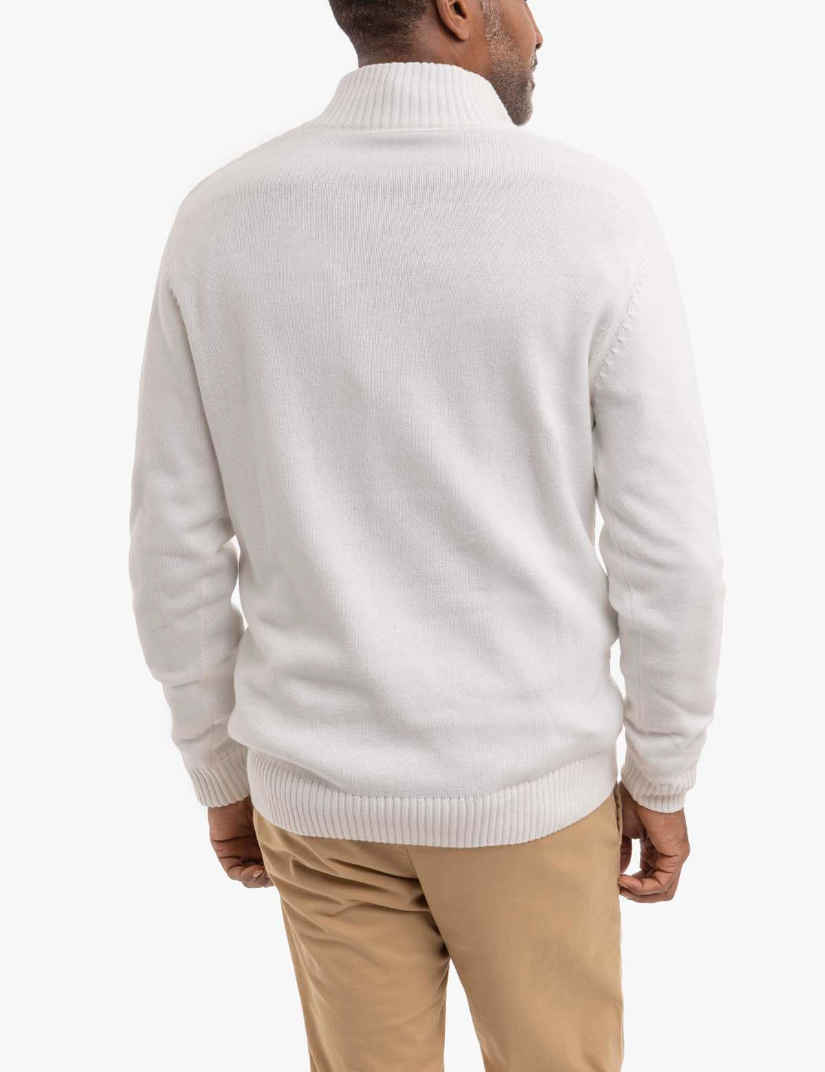 Textured Quarter Zip Sweater for Men & Women