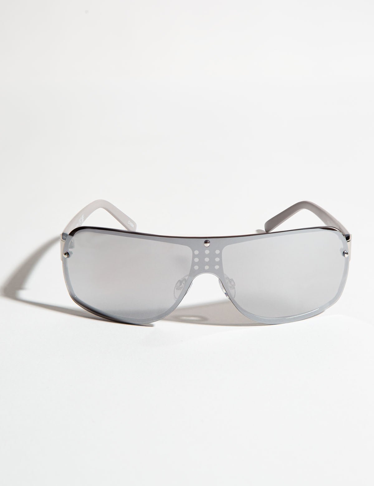 Men's Rectangular Sunglasses with UV400 Protection & USA Flag Detail