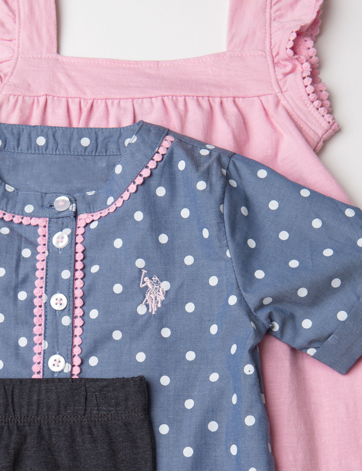 Girls 3-Piece Outfit Set - Shirt, Tank & Leggings