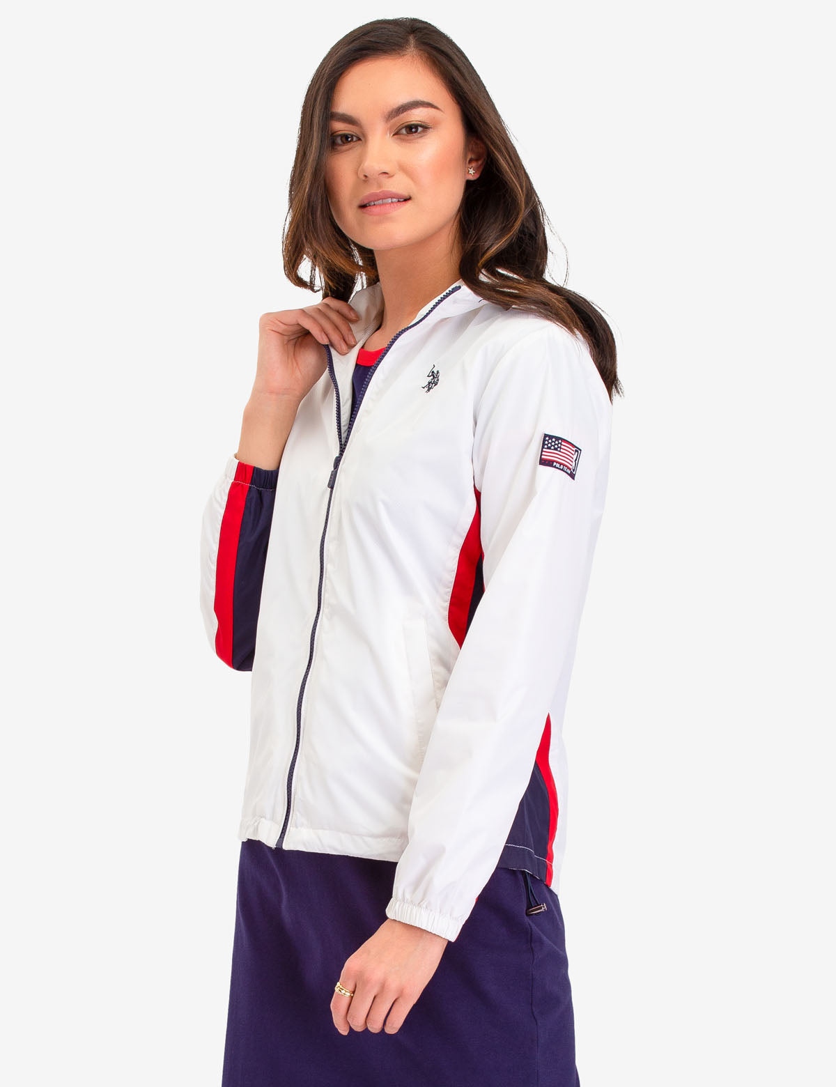 U.S. Polo Assn. Graphic Hooded Windbreaker Jacket