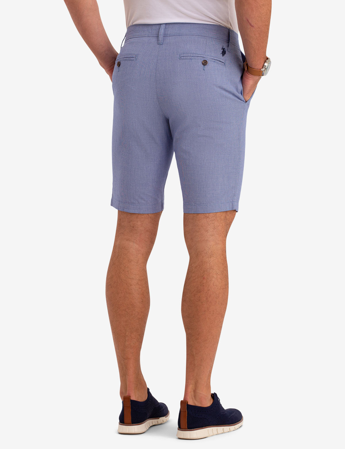 U.S. Polo Assn. Hartford Belted Dobby Shorts for Men