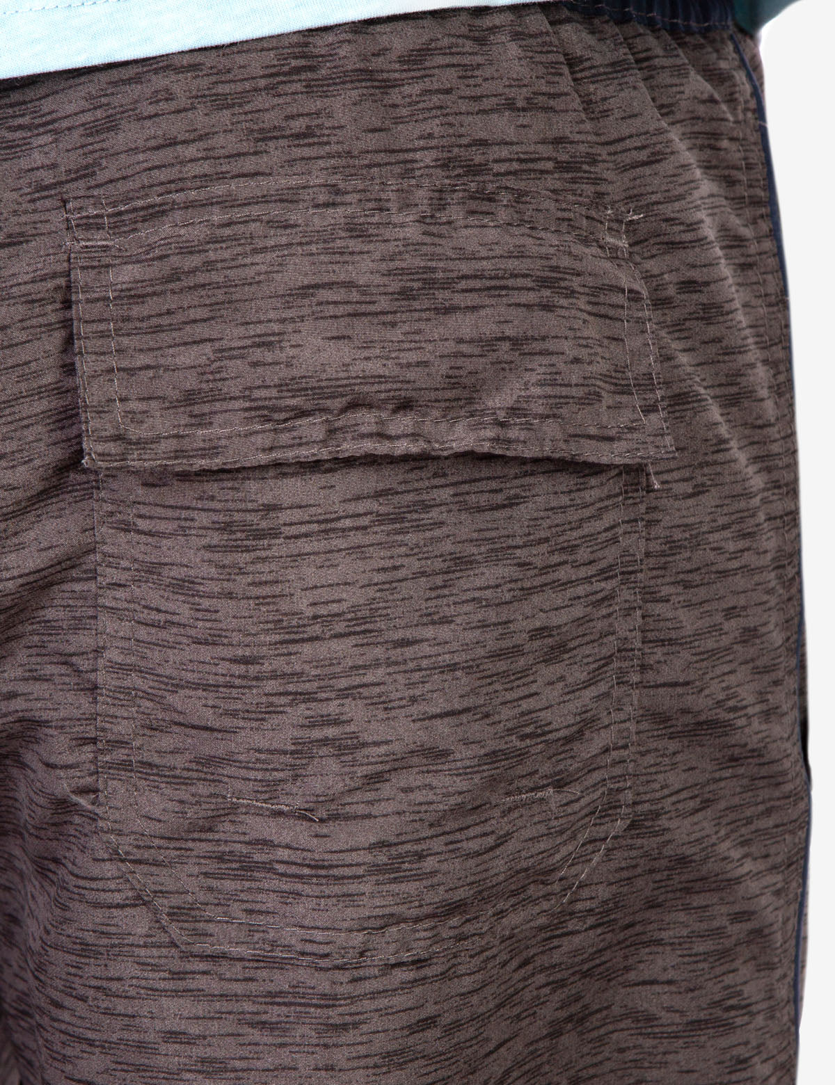 Men's Heather Contrast Swim Trunks with Drawstring Waist