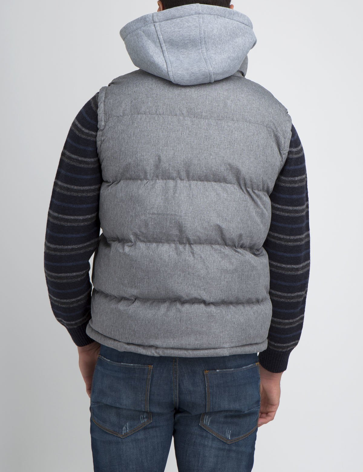 Fleece Hooded Heather Vest - Sleeveless & Machine Washable