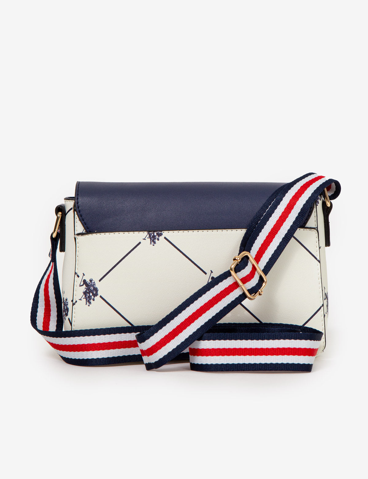 USPA Heritage Signature Print Crossbody Bag with Adjustable Strap
