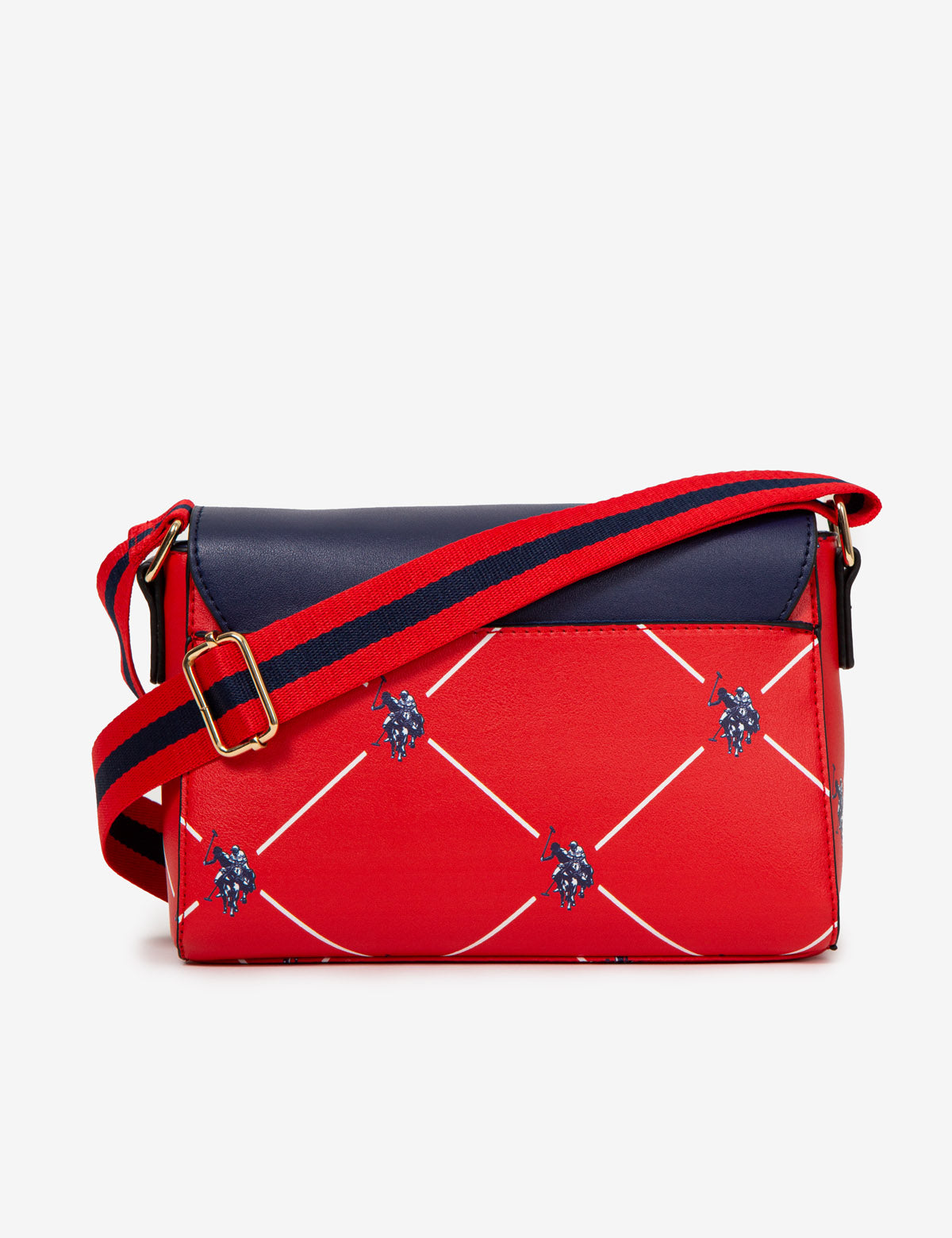 USPA Heritage Signature Print Crossbody Bag with Adjustable Strap