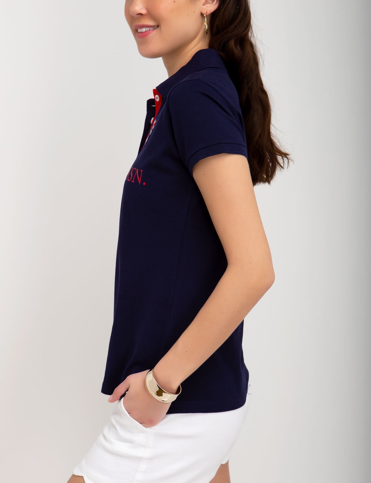 USPA Heritage Polo Shirt - Cotton Blend Short Sleeve with Embroidered Logo