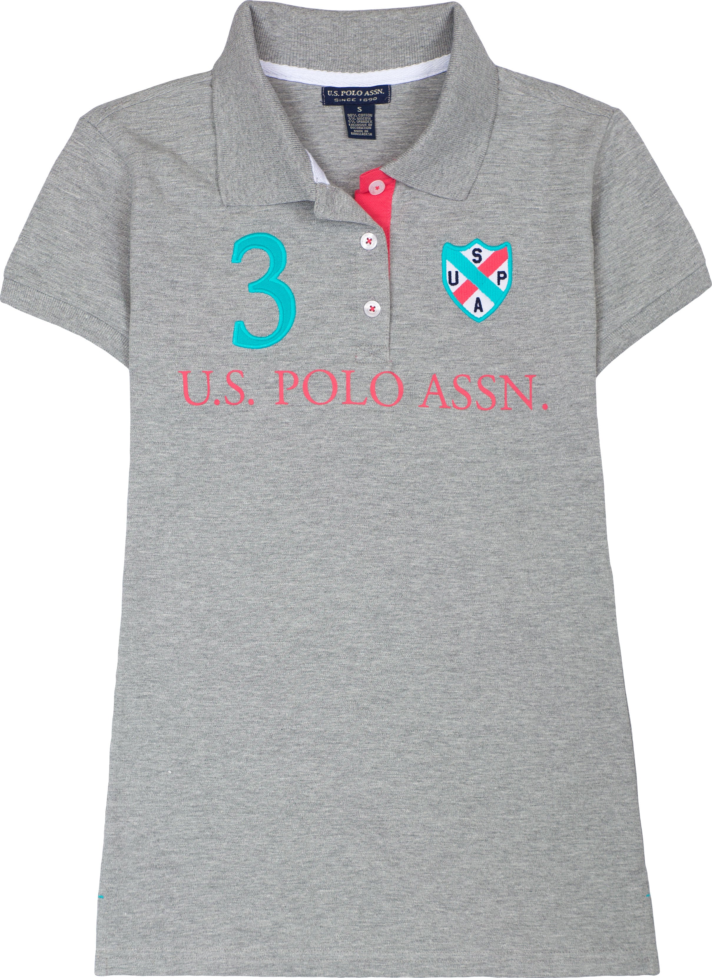 USPA Heritage Polo Shirt - Cotton Blend Short Sleeve with Embroidered Logo
