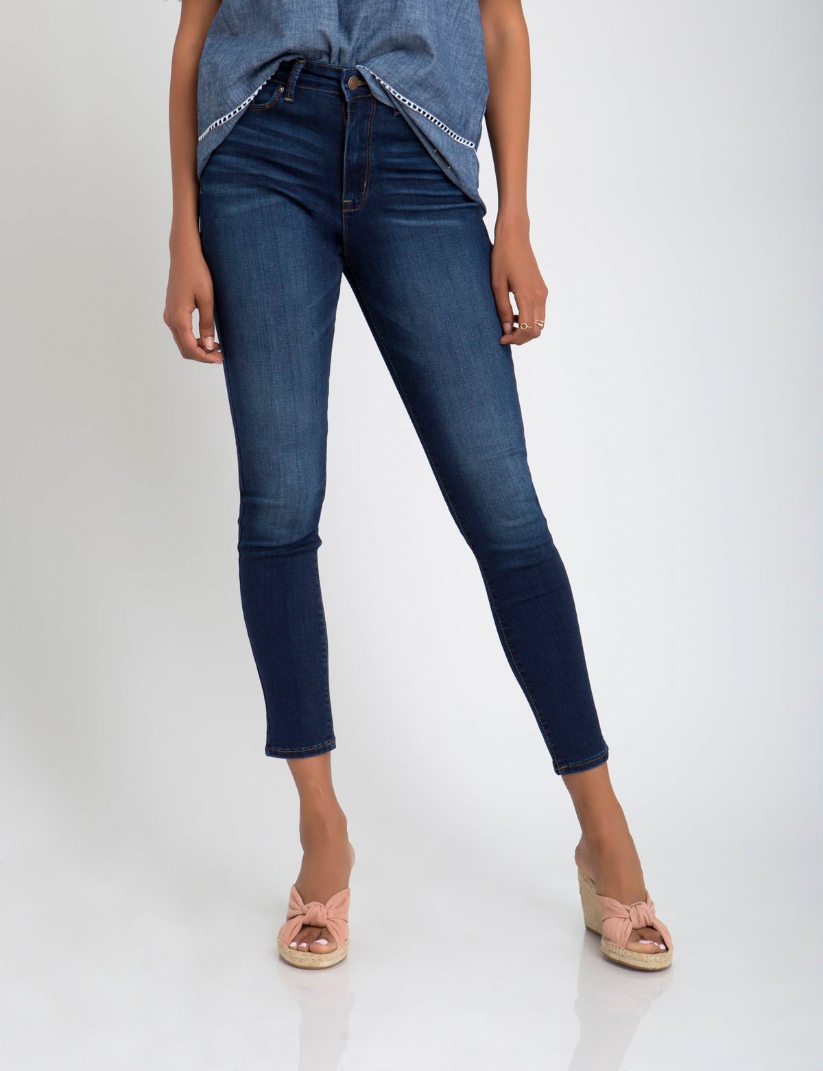 High Rise Stretch Denim Jeggings for Women - 5 Pocket Style