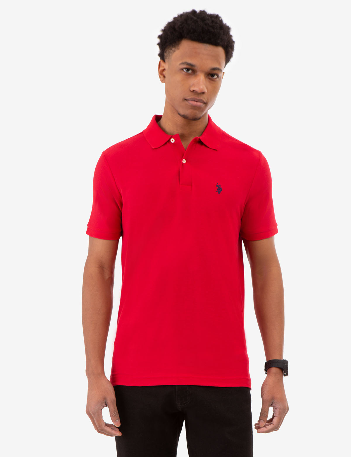 Men's Ultimate Pique Polo Shirt - Cotton Blend, Breathable & Stretch