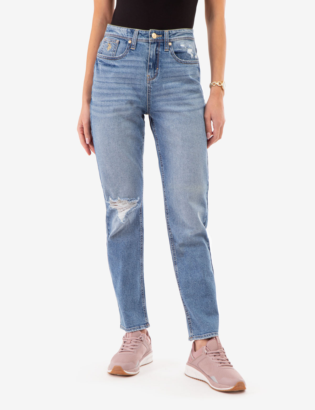 Vintage High Rise Straight Jeans for Women
