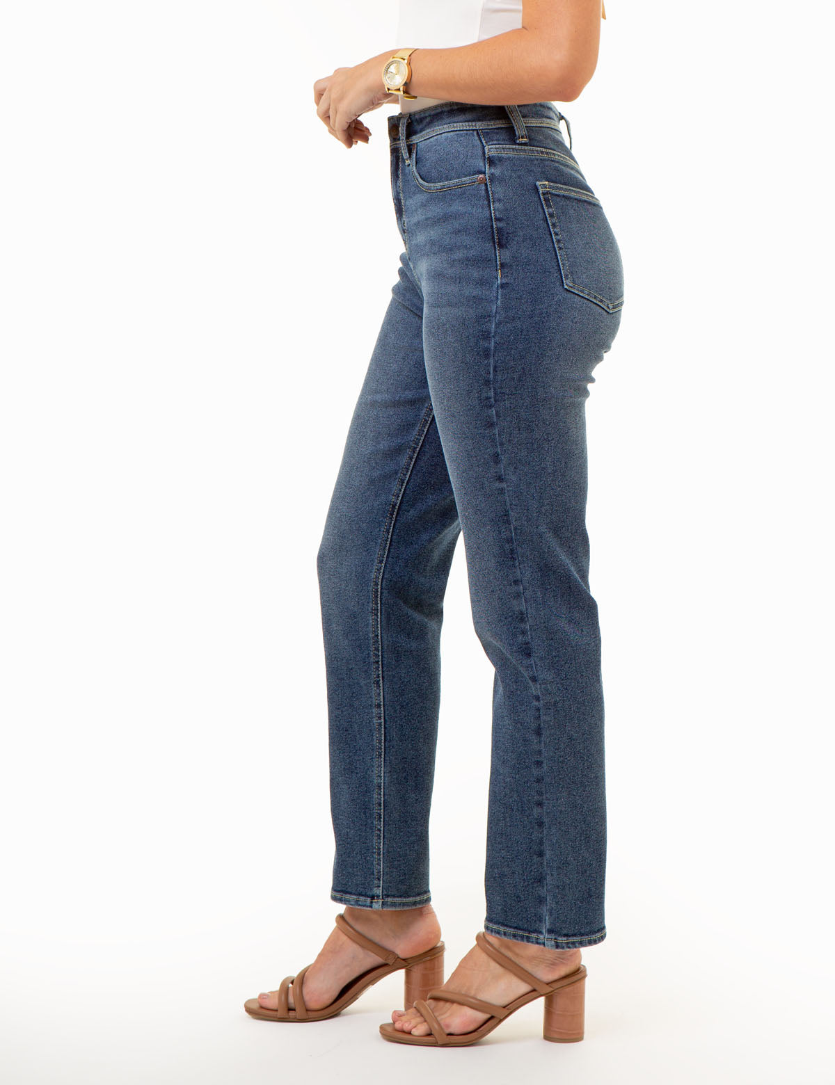 Vintage High Rise Straight Jeans for Women