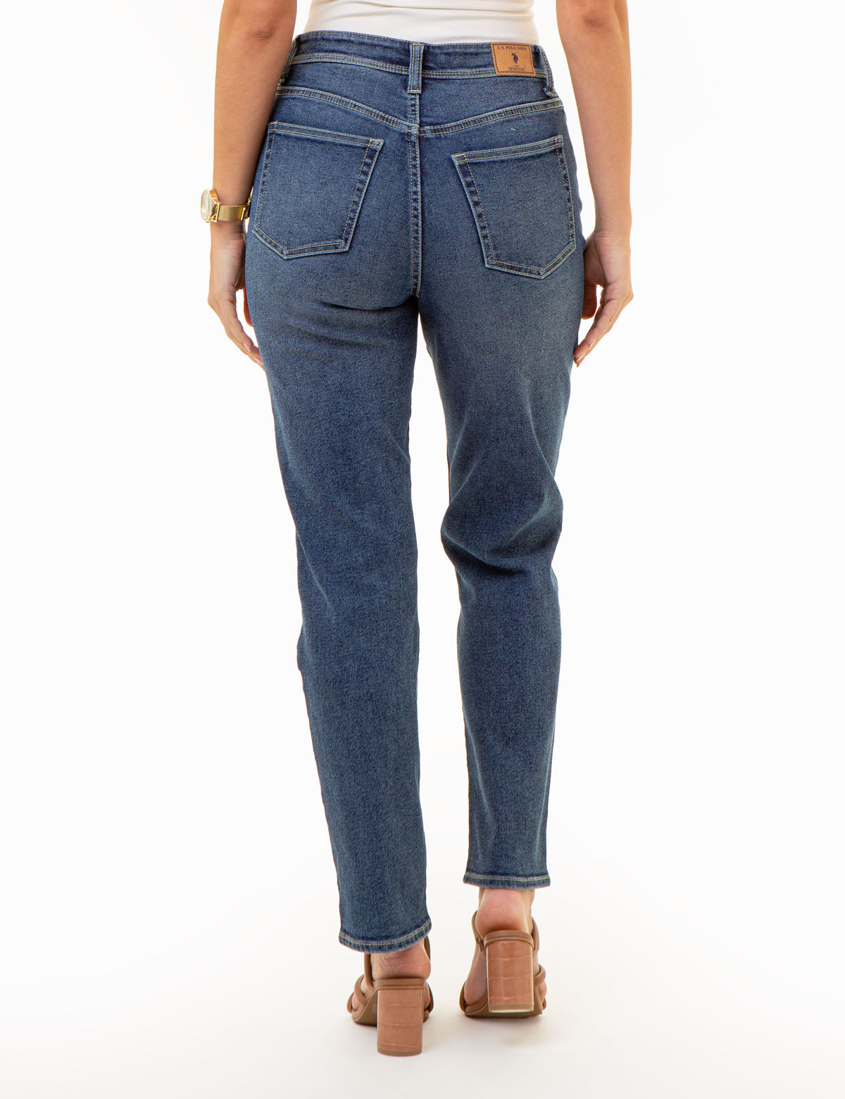 Vintage High Rise Straight Jeans for Women