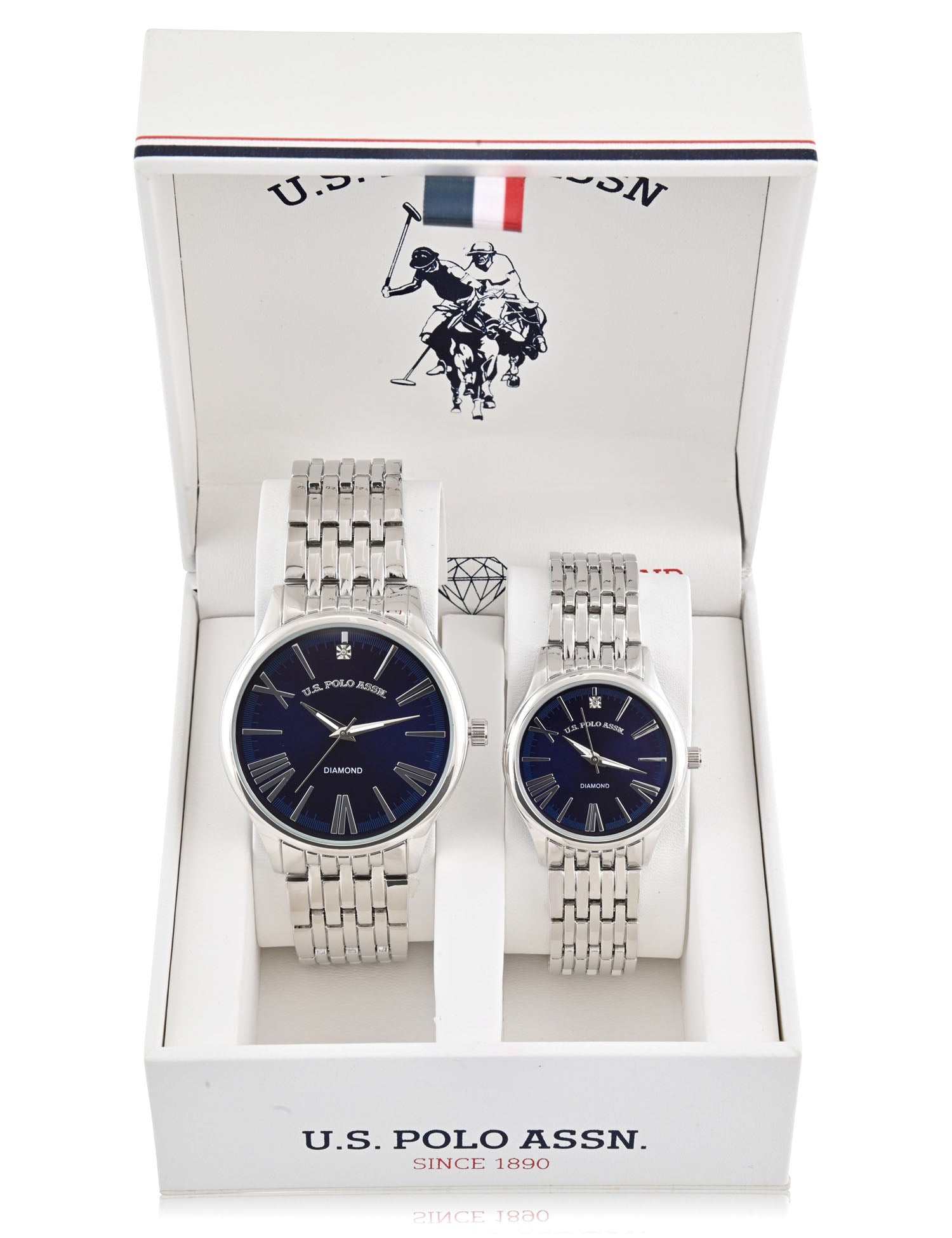Luxury His & Hers Diamond Watch Set – Matching Couples Timepiece