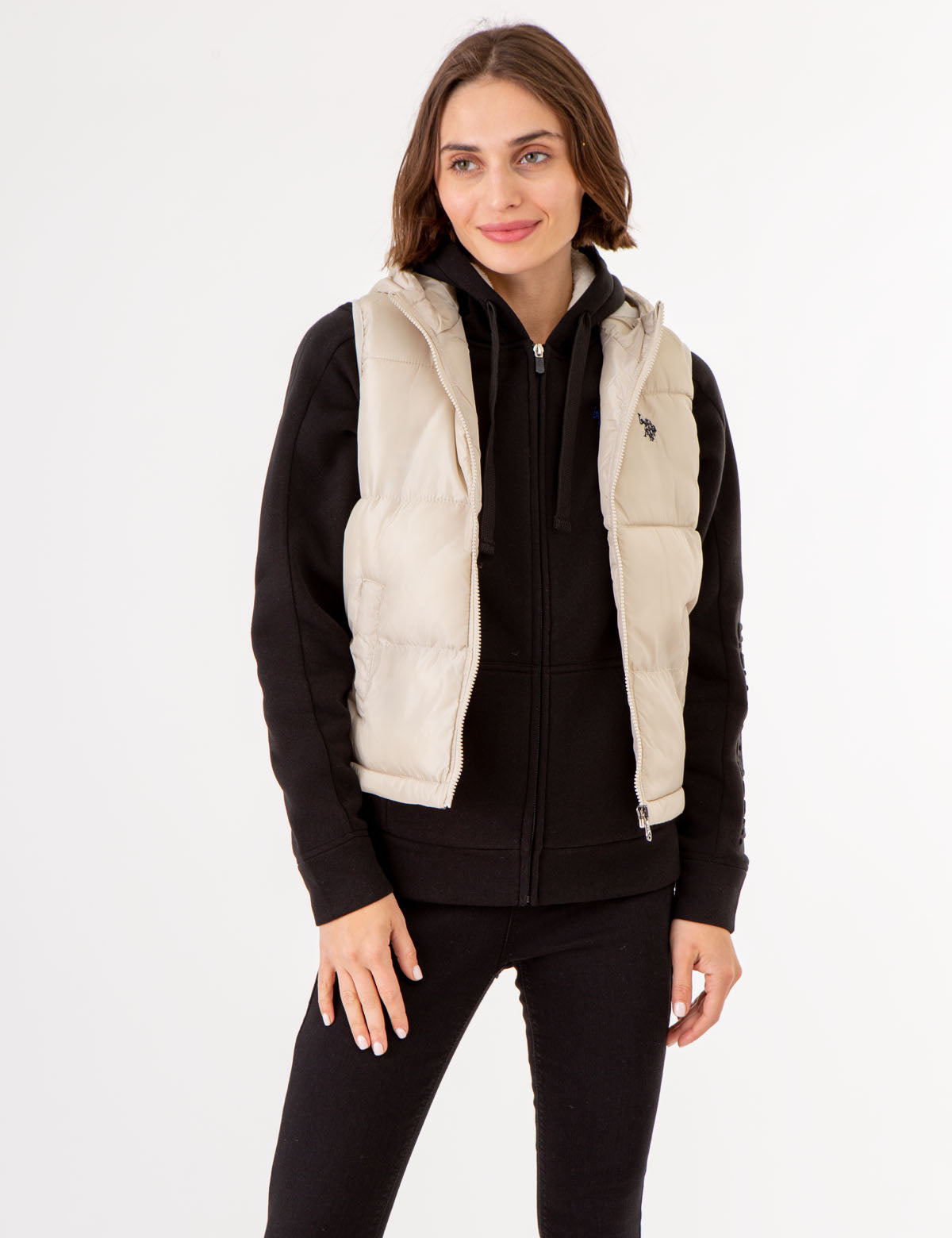 Cropped Hooded Vest for Women - Stylish & Lightweight