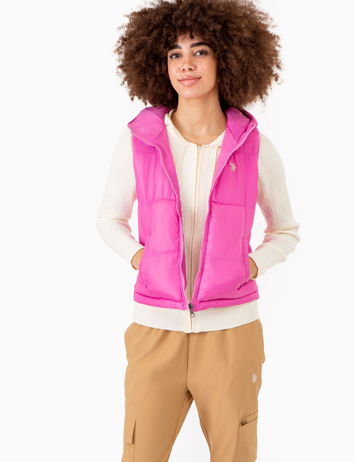 Cropped Hooded Vest for Women - Stylish & Lightweight