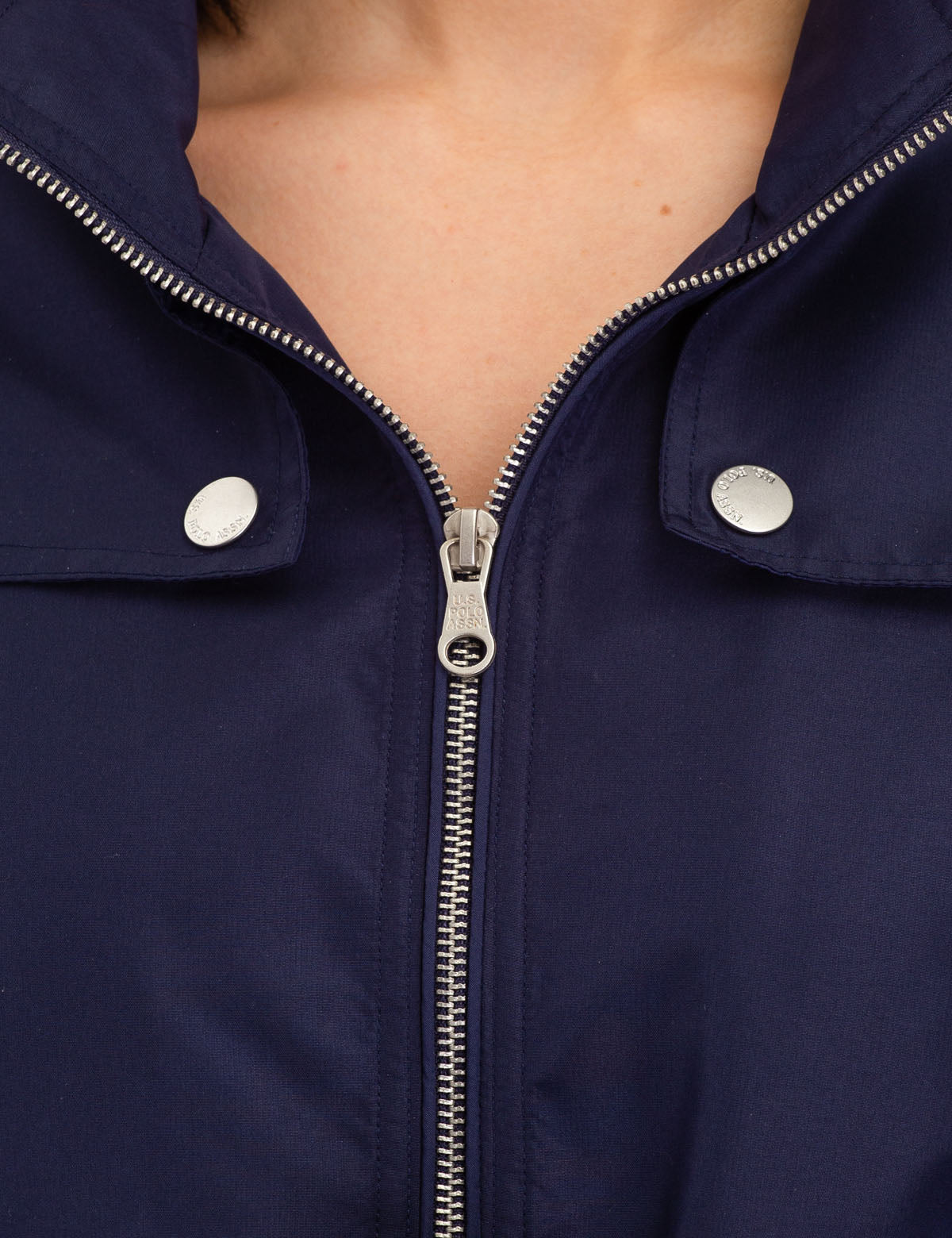 Women's Hooded Belted Jacket with Detachable Hood & Pockets