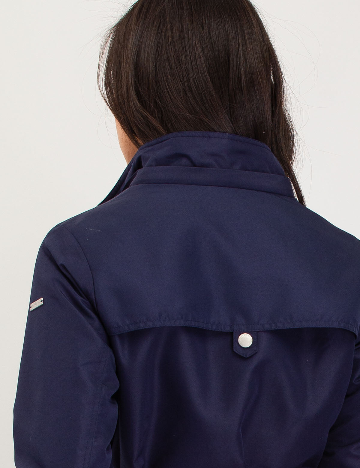 Women's Hooded Belted Jacket with Detachable Hood & Pockets