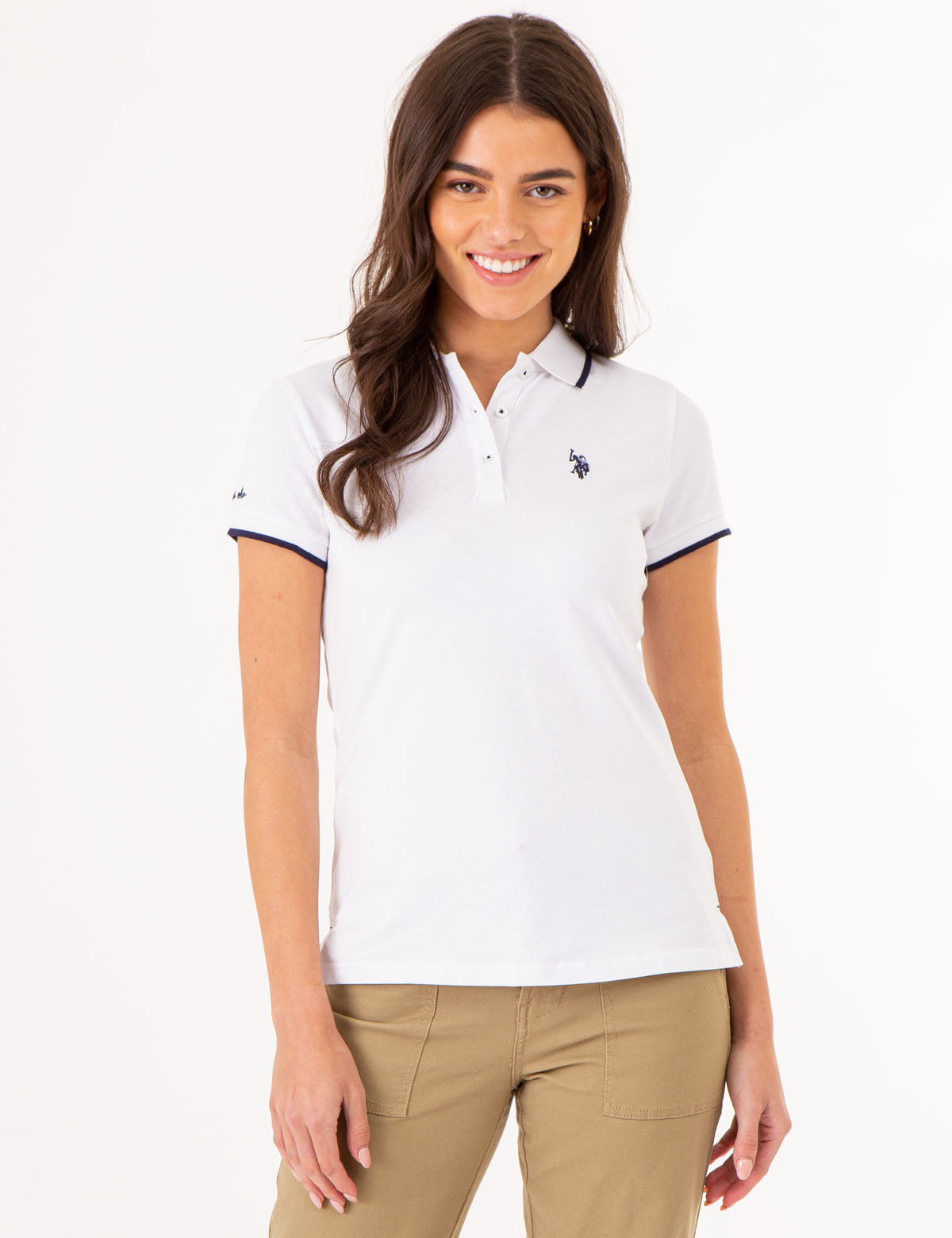 Men's Contrast Trim Polo Shirt - Classic Fit Short Sleeve