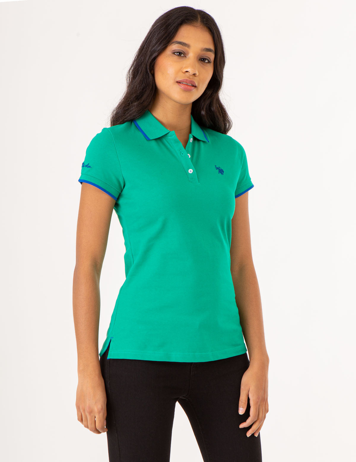 Men's Contrast Trim Polo Shirt - Classic Fit Short Sleeve