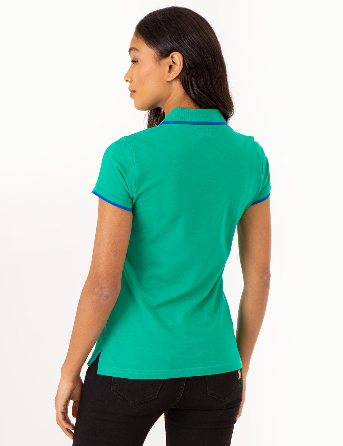 Men's Contrast Trim Polo Shirt - Classic Fit Short Sleeve