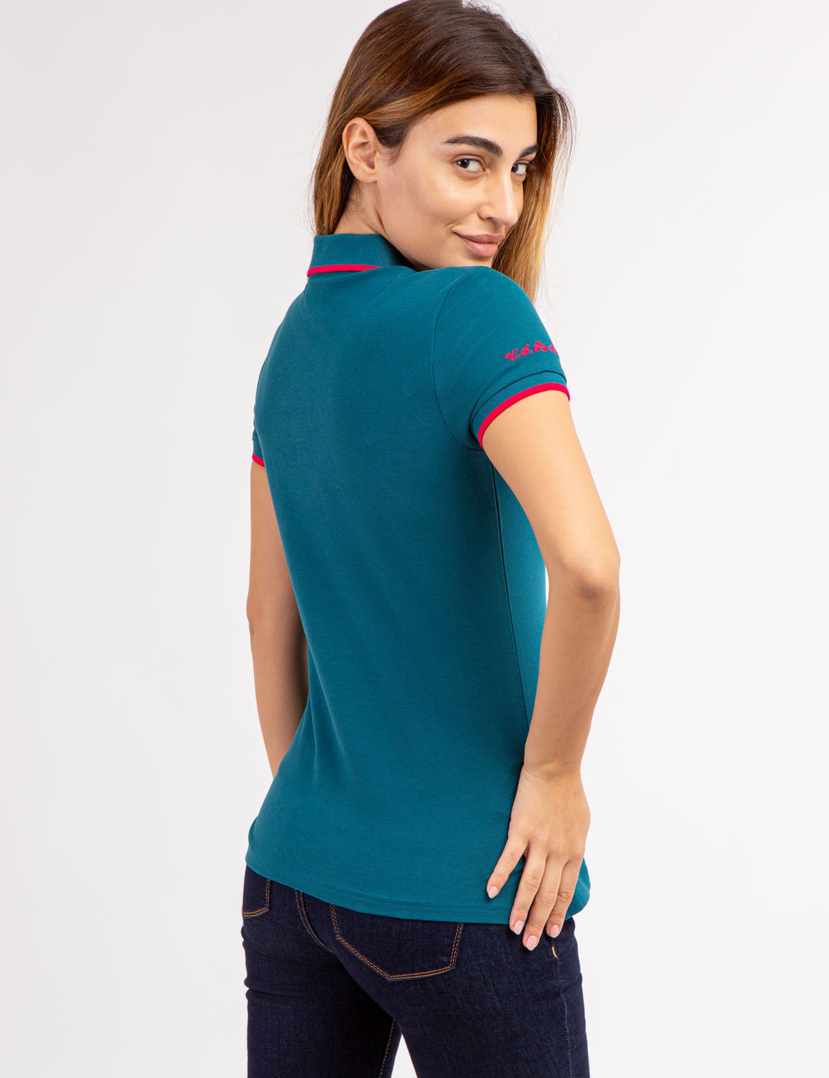 Men's Contrast Trim Polo Shirt - Classic Fit Short Sleeve