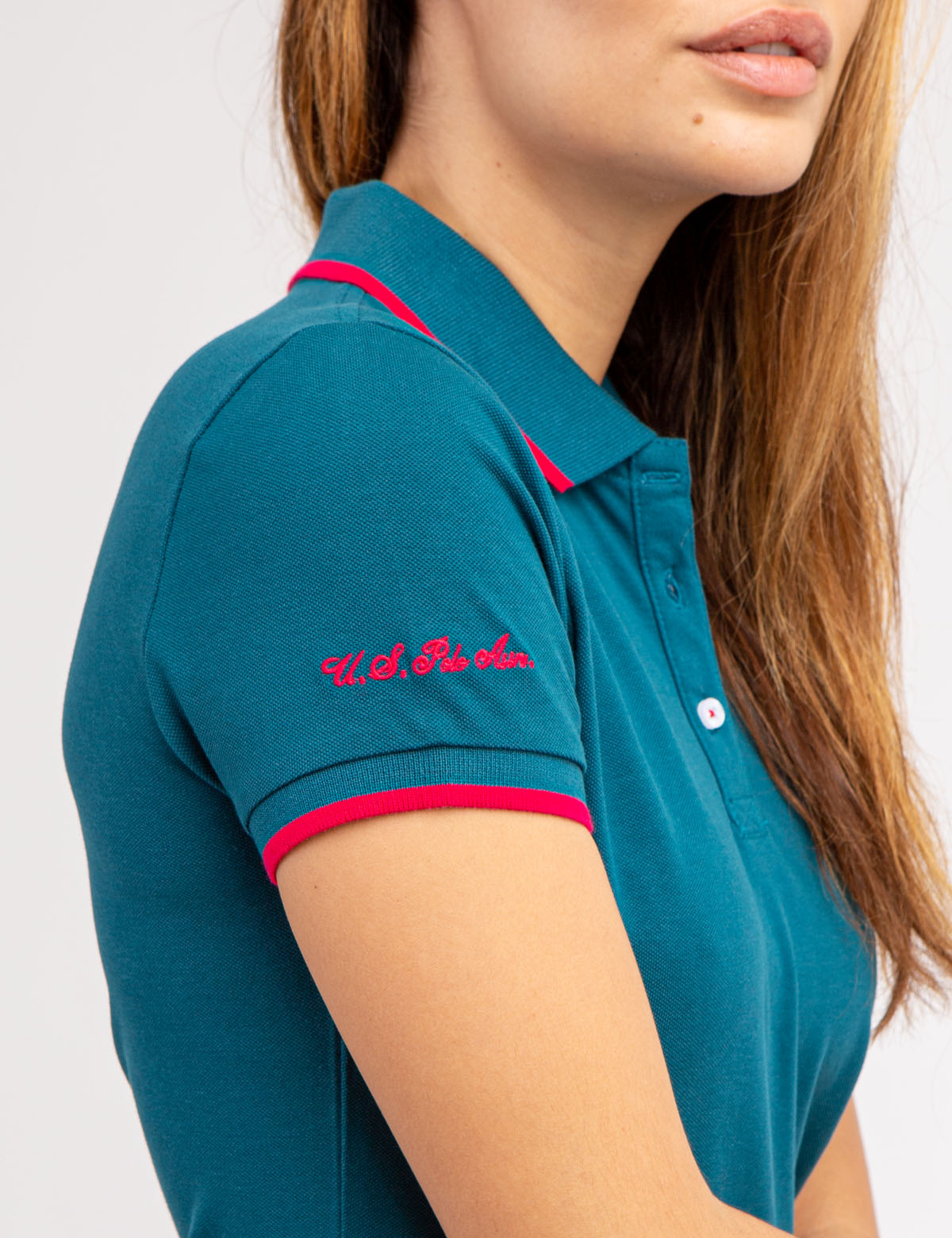 Men's Contrast Trim Polo Shirt - Classic Fit Short Sleeve
