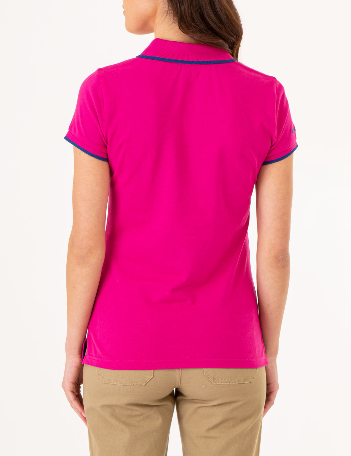 Men's Contrast Trim Polo Shirt - Classic Fit Short Sleeve