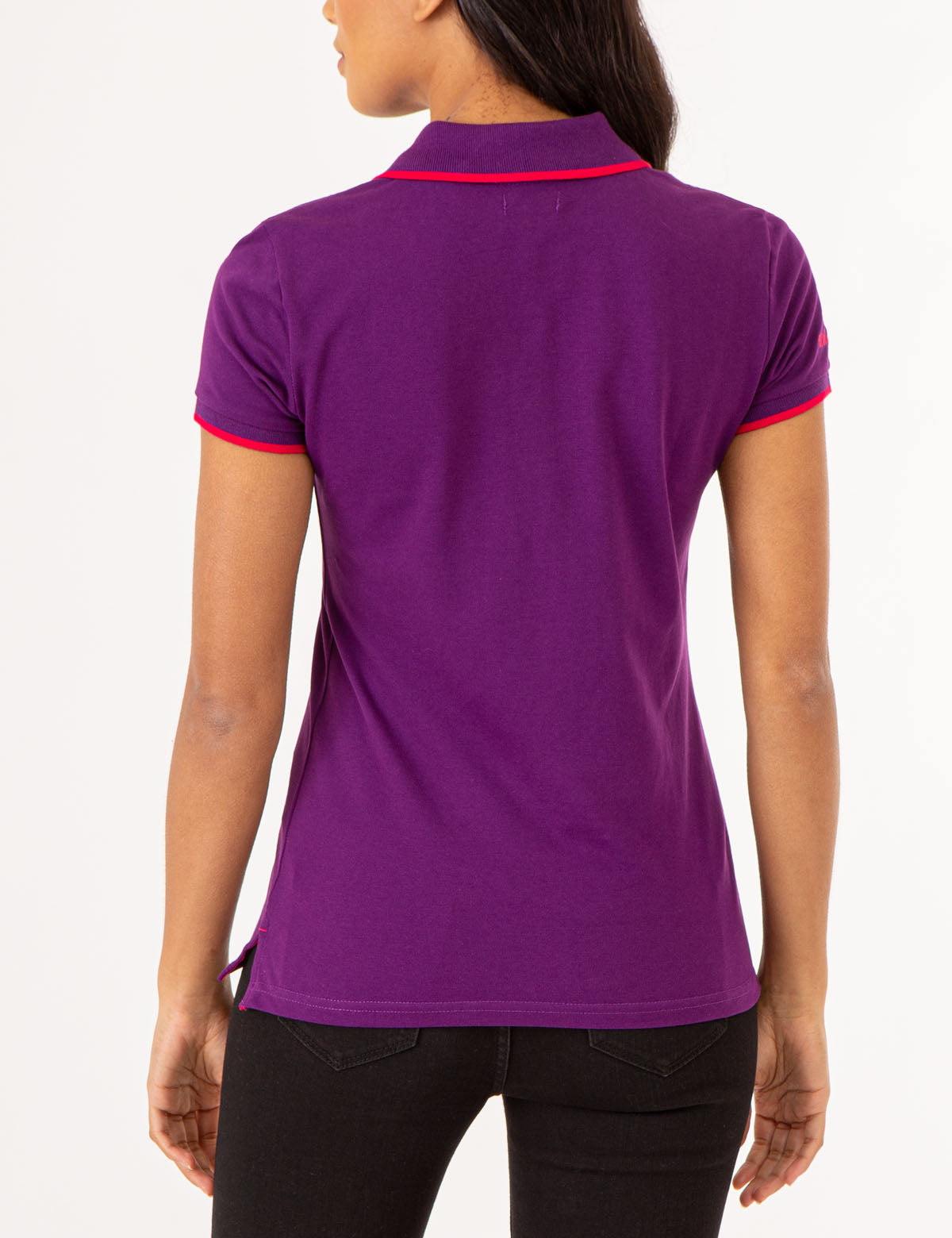Men's Contrast Trim Polo Shirt - Classic Fit Short Sleeve