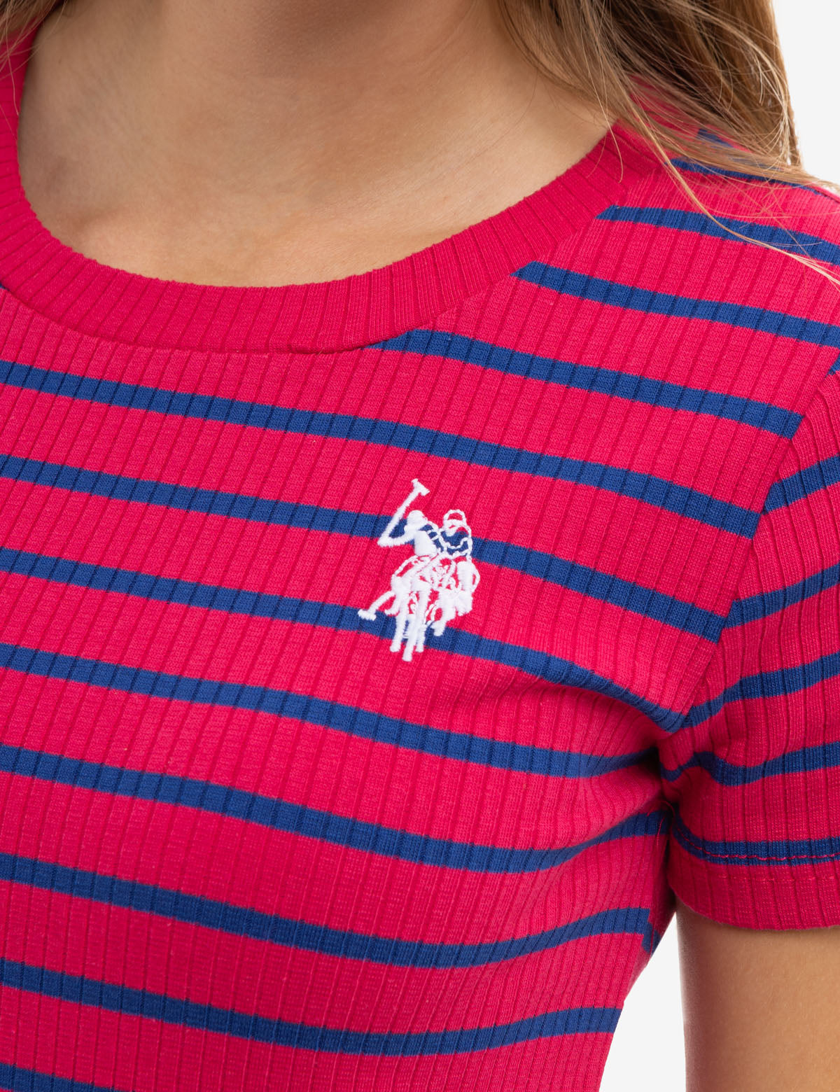 Horizontal Striped Short Sleeve Dress - Casual Summer Style