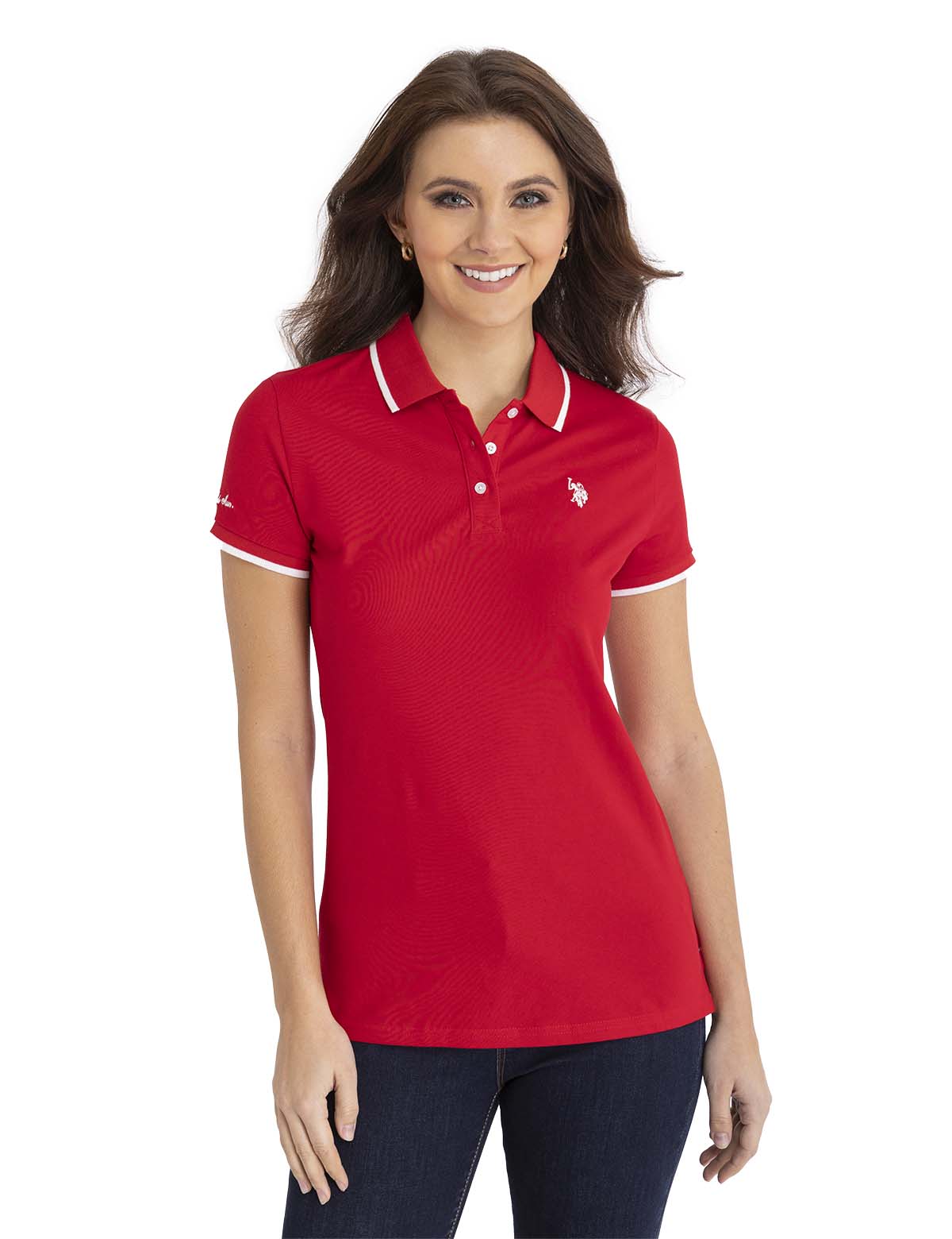 Men's Contrast Trim Polo Shirt - Classic Fit Short Sleeve
