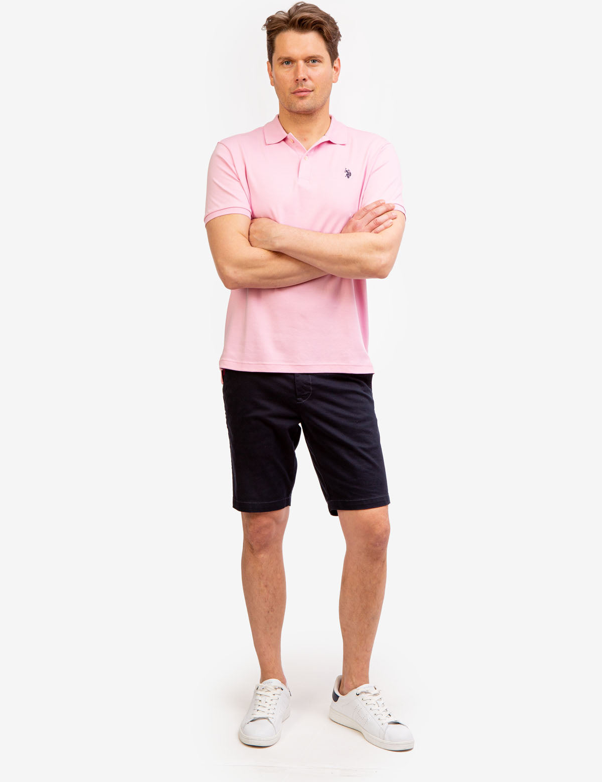 Men's Cotton Interlock Polo Shirt - Classic Fit Short Sleeve