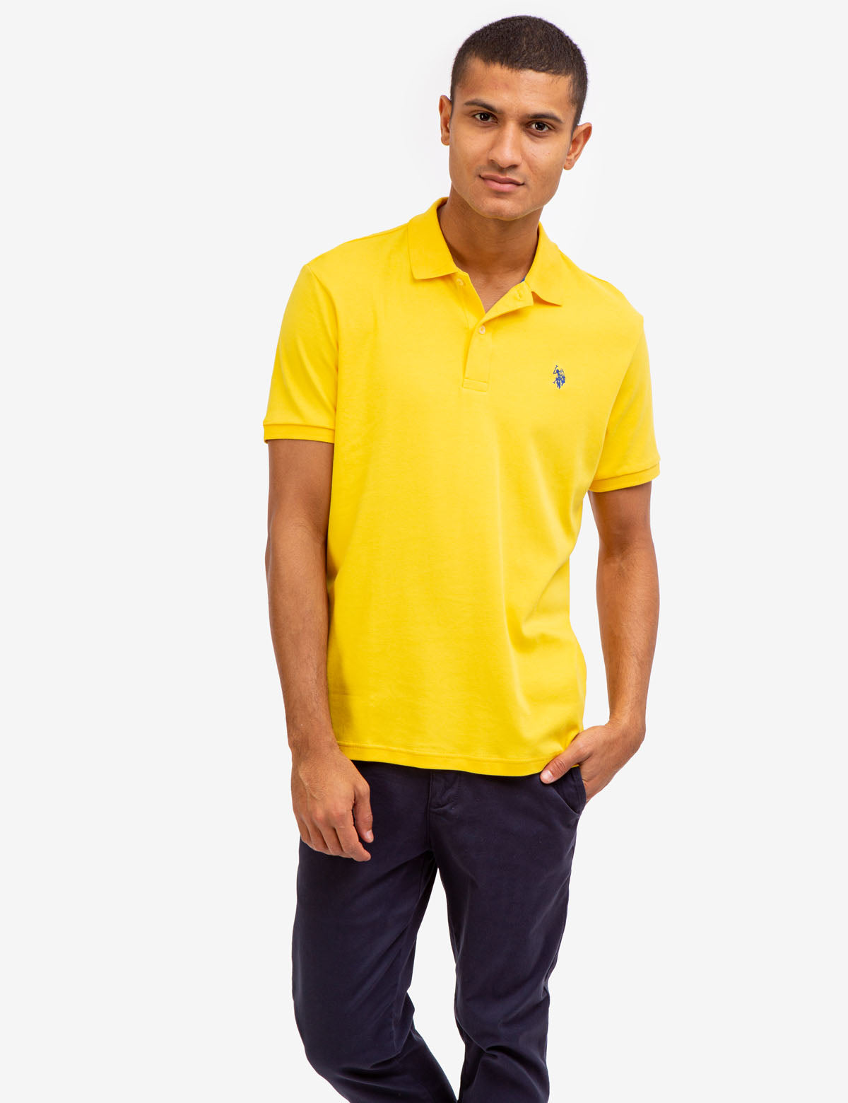 Men's Cotton Interlock Polo Shirt - Classic Fit Short Sleeve
