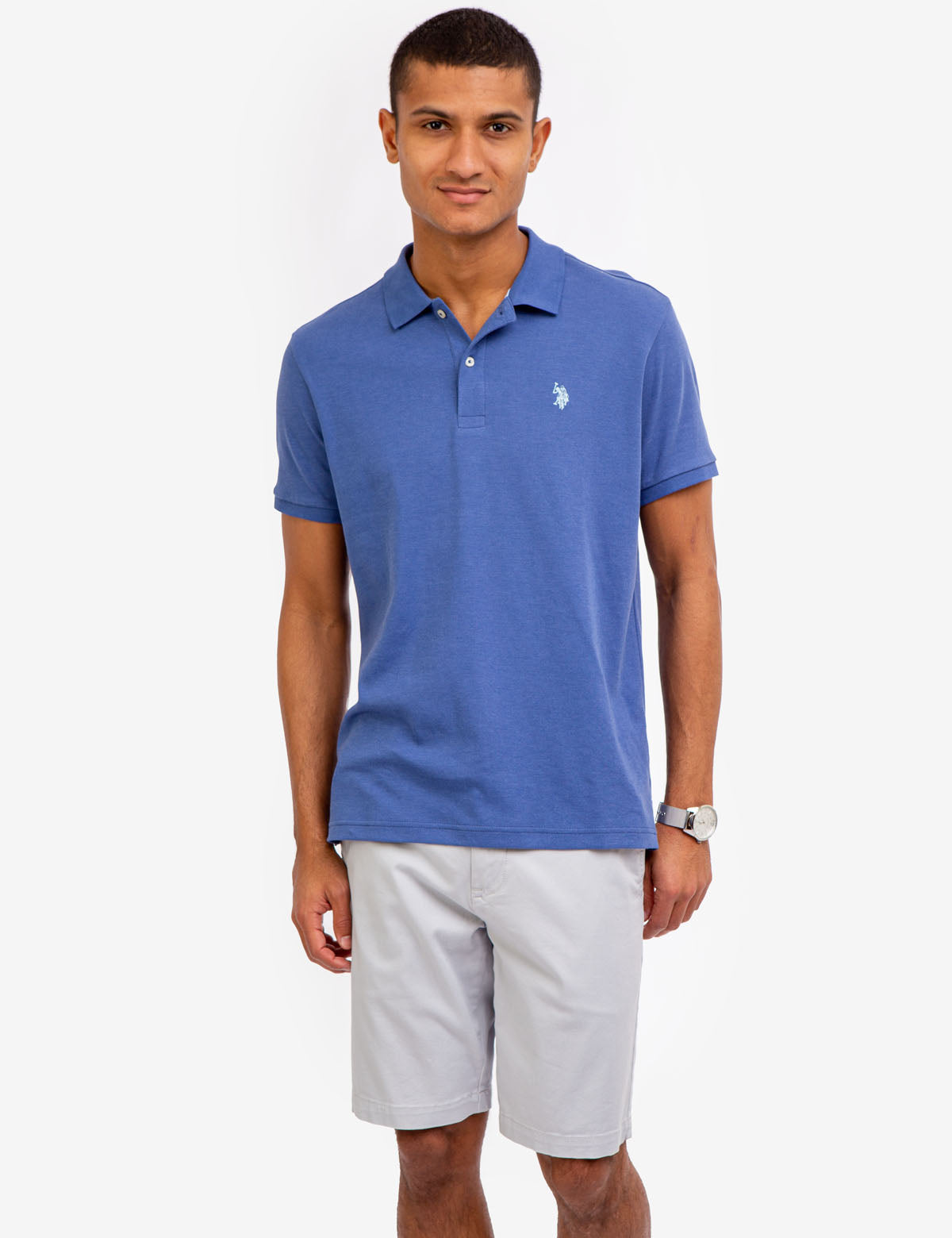 Men's Cotton Interlock Polo Shirt - Classic Fit Short Sleeve