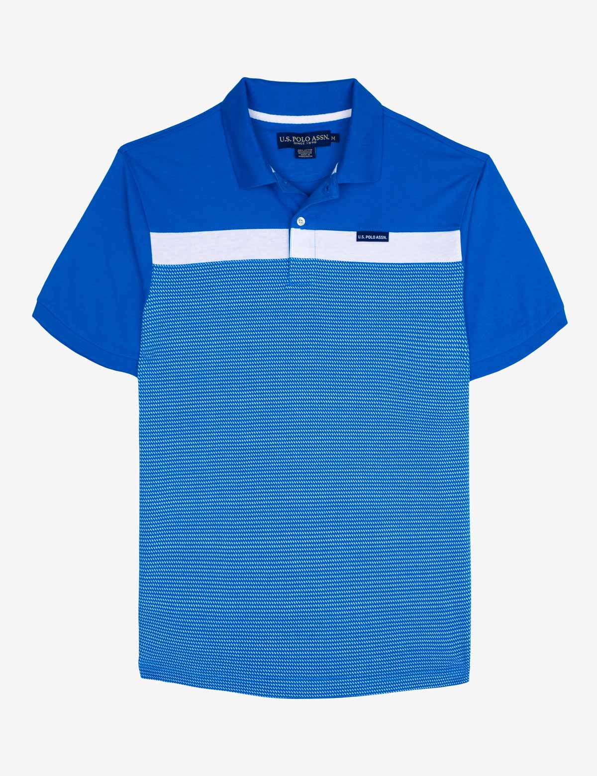 U.S. Polo Assn. Jacquard Stripe Polo Shirt for Men