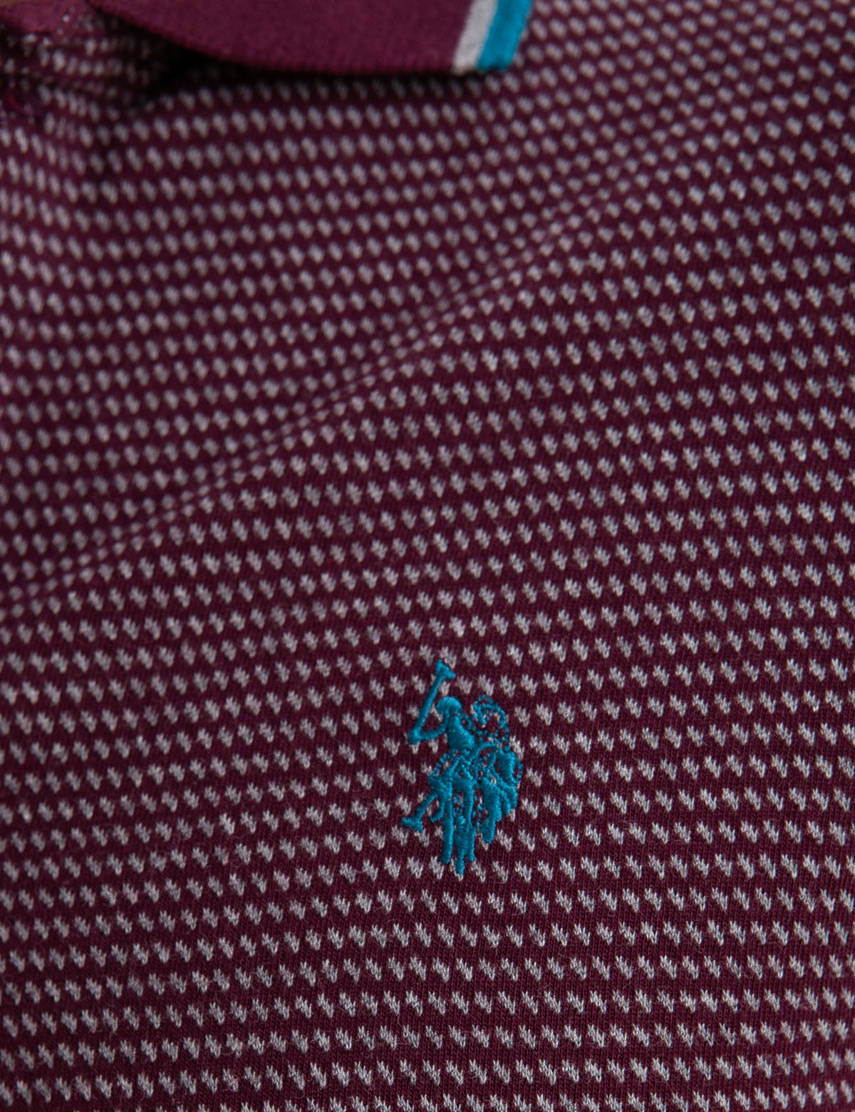 Men's Cotton Jacquard Polo Shirt with Embroidered Logo