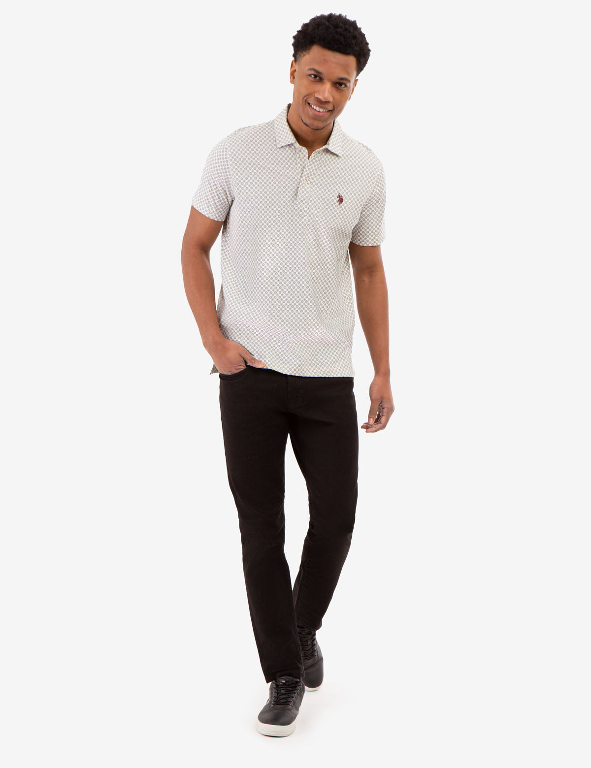 Printed Jersey Polo Shirt – Comfortable & Stylish Casual Wear