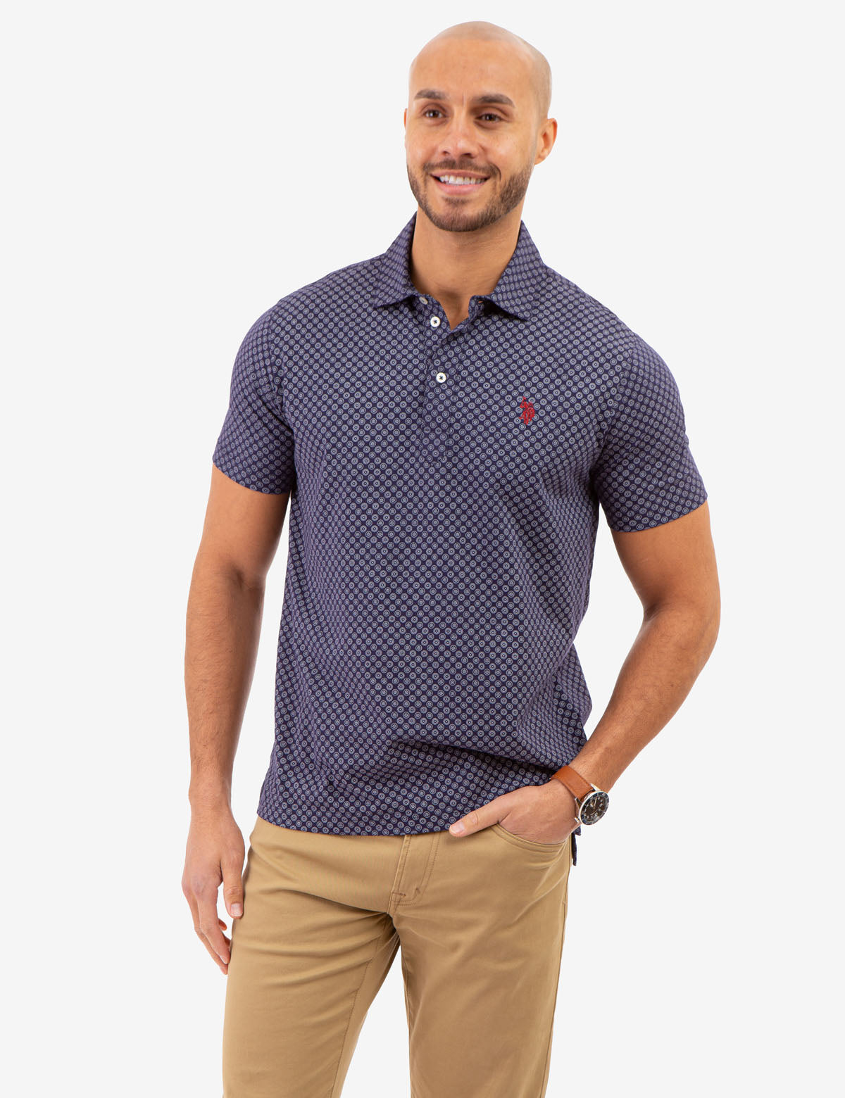 Printed Jersey Polo Shirt – Comfortable & Stylish Casual Wear