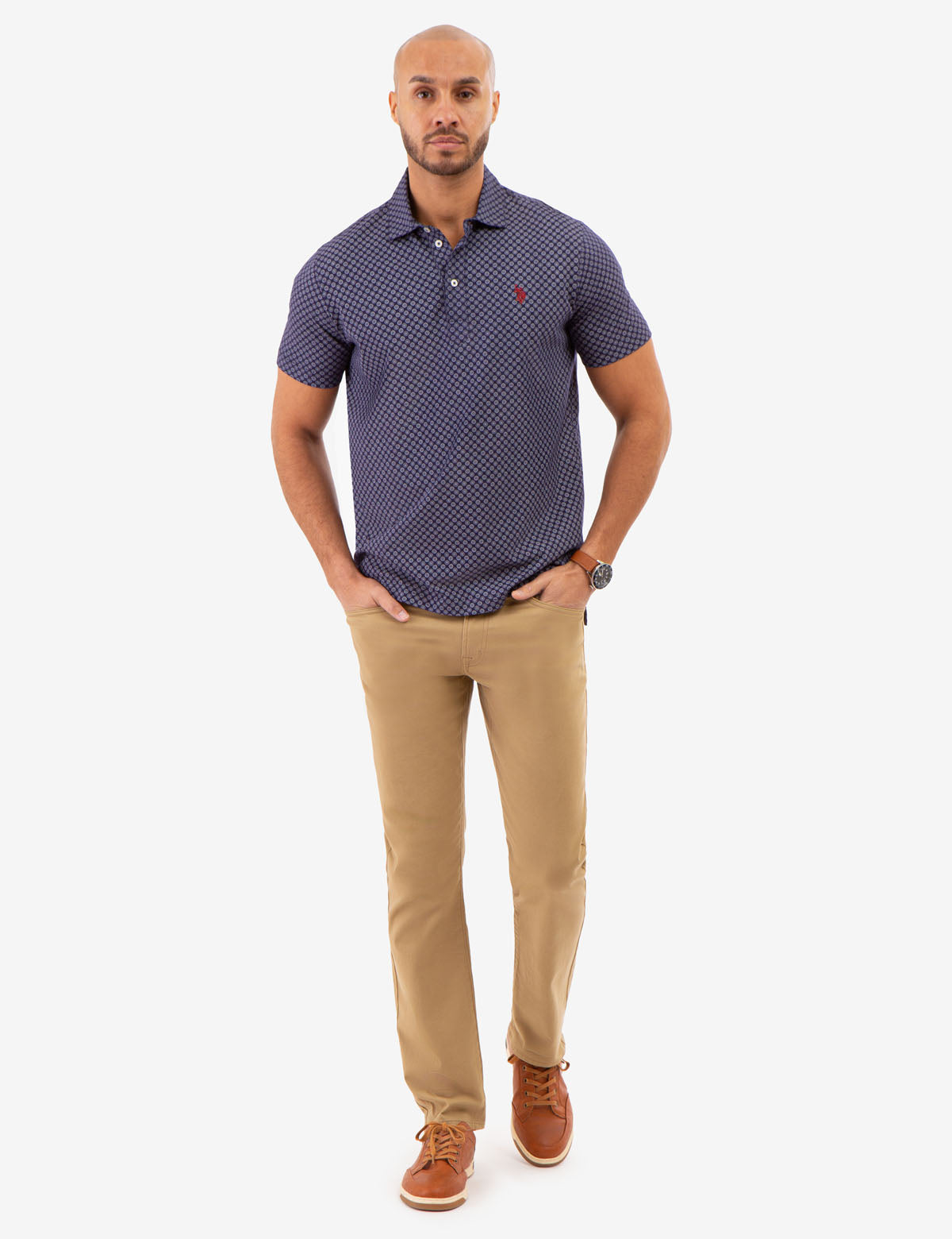 Printed Jersey Polo Shirt – Comfortable & Stylish Casual Wear