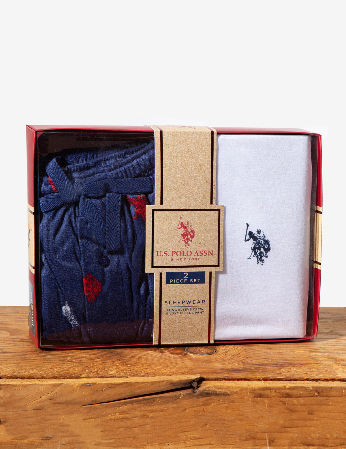 Cozy Fleece Lounge Set - Jersey Top & Soft Pants