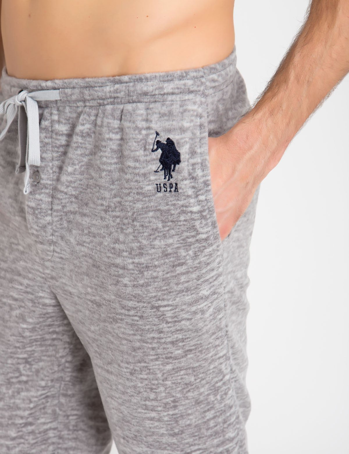 Men's Cotton Jogger Pants with Drawstring Waist & Banded Cuffs