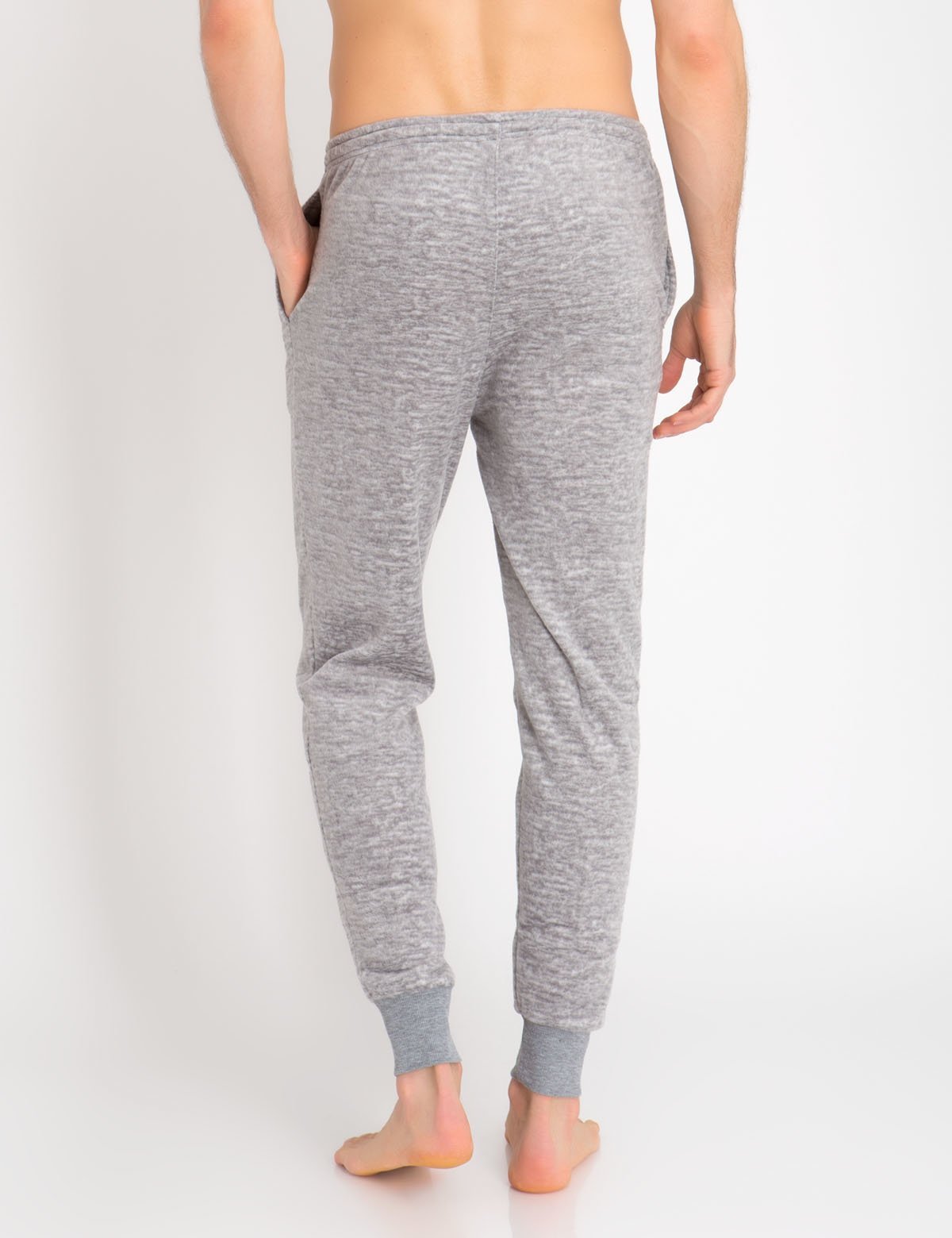 Men's Cotton Jogger Pants with Drawstring Waist & Banded Cuffs