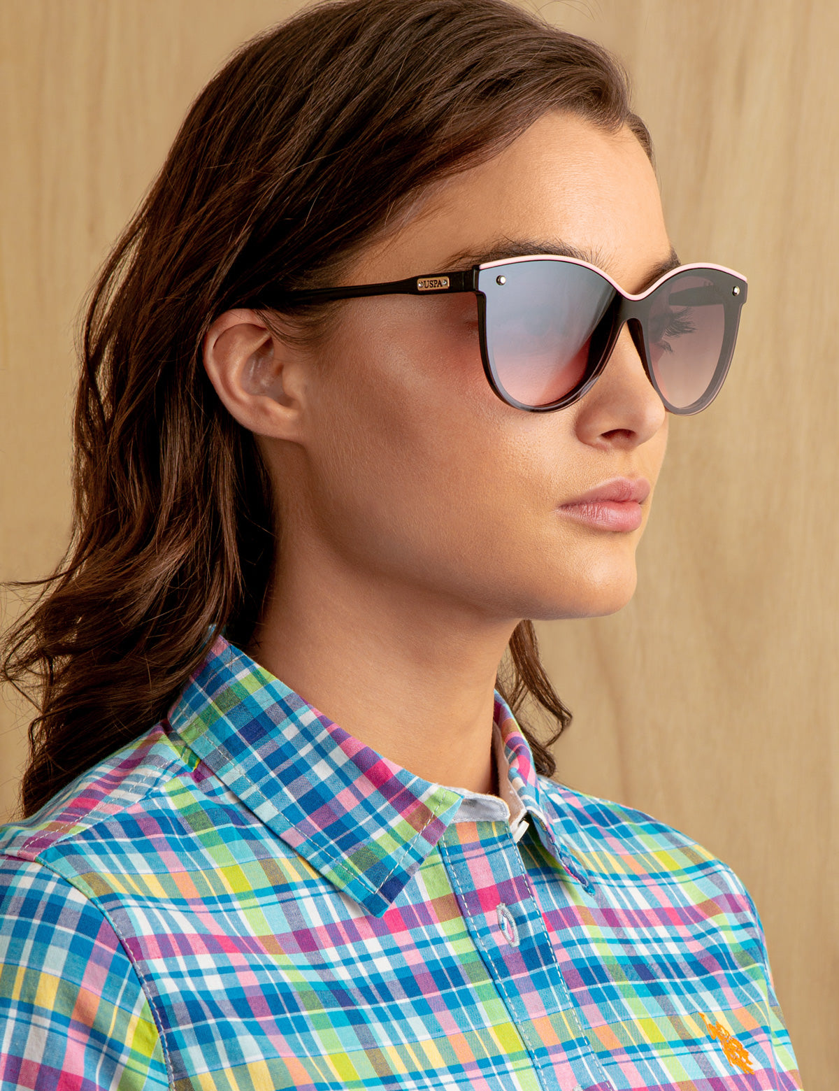 Women's Cat-Eye Shield Sunglasses – Stylish UV Protection