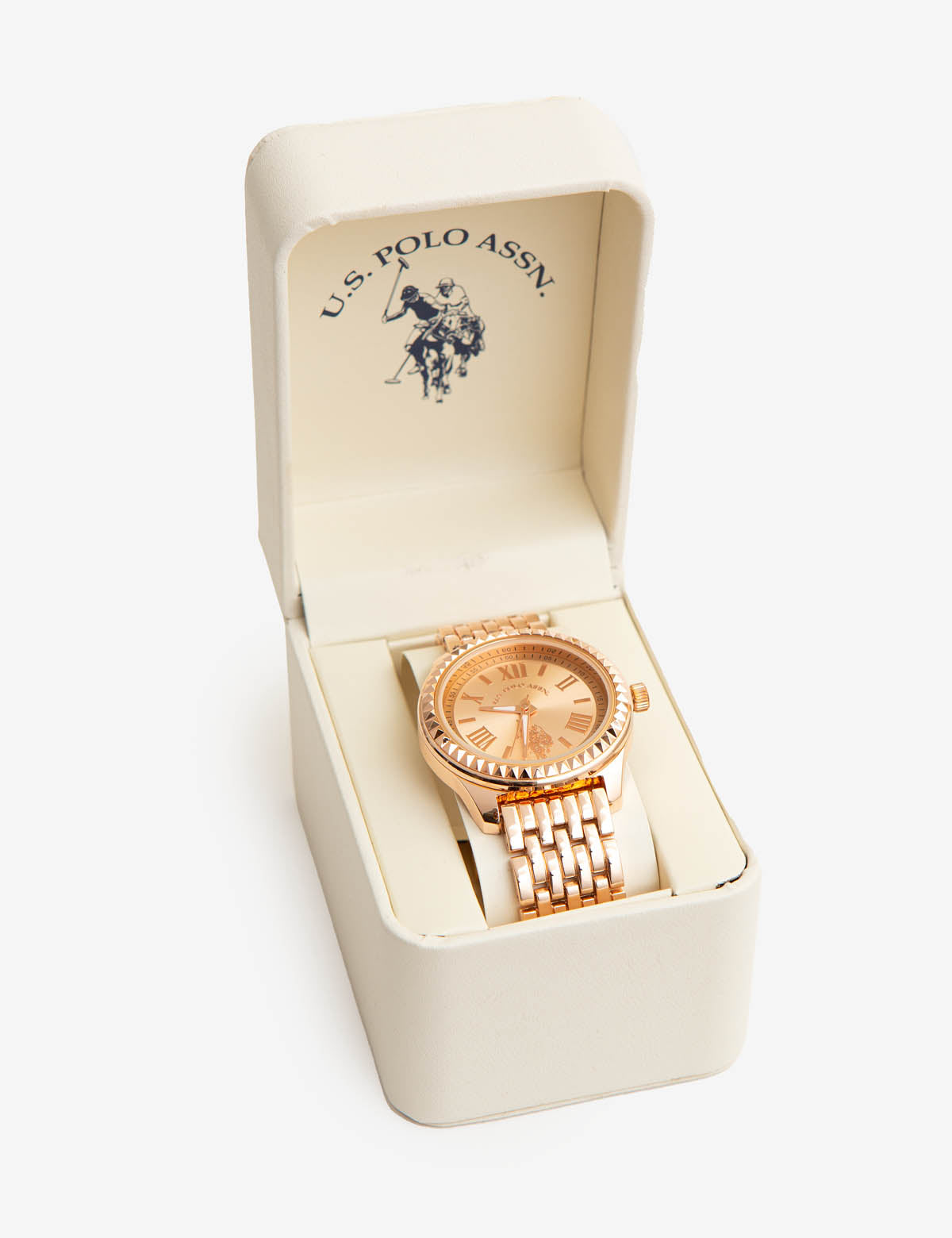 Women's Rose Gold Link Watch - Classic Elegant Timepiece